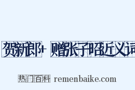 贺新郎+赠张子昭近义词是什么意思的图片